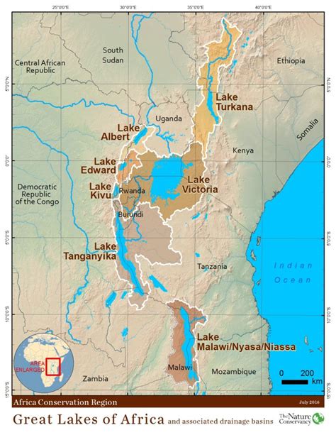 Lake Tanganyika Africa Map