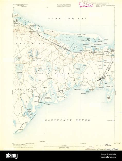 Map Of Barnstable High Resolution Stock Photography And Images Alamy