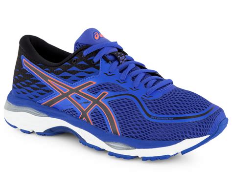 Asics Womens Gel Cumulus 19 Wide Fit D Shoe Blue Purpleblackflash Coral Scoopon Shopping