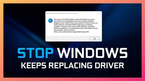 Amd Graphics Drivers Automatically Removed By Windows Update How To