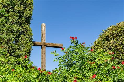 Premium Photo Christian Church Cross In High Steeple Tower For Prayer
