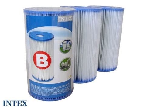 Lot De 3 Cartouches De Filtration Pour Piscines Type B Intex