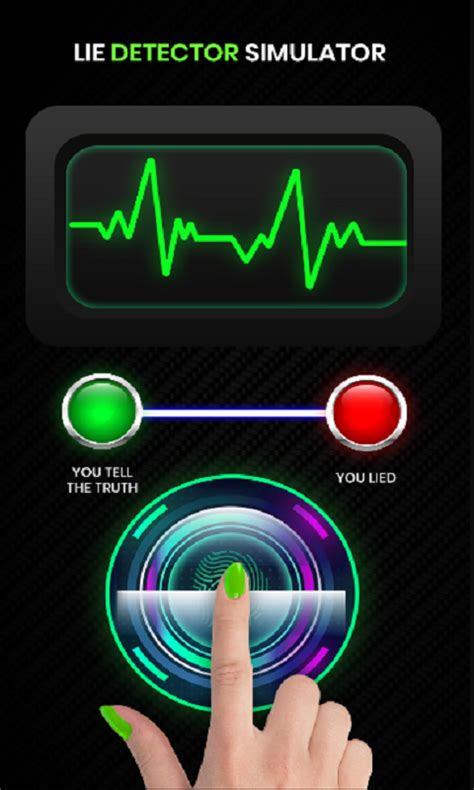 Lie Detector Simulator Lie Test Fingerprint Scanner Truth Or Lie Detector App App On