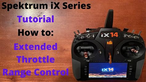 Spektrum Ix Setup Extended Throttle Range Control Youtube