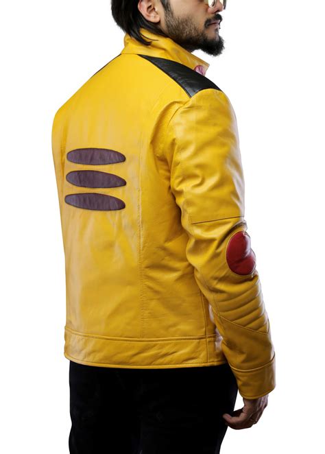 Buy Mens Detective Pikachu Costume Yellow Leather Jacket – Fanzilla Jackets