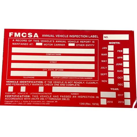 100 Annual Vehicle Inspection Stickers - Walmart.com - Walmart.com