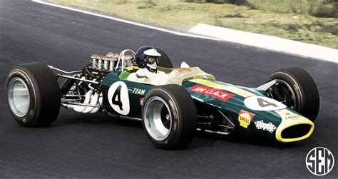 Jim Clark Driving The Lotus 49 At Kyalami In 1968 (colourised) : r/formula1