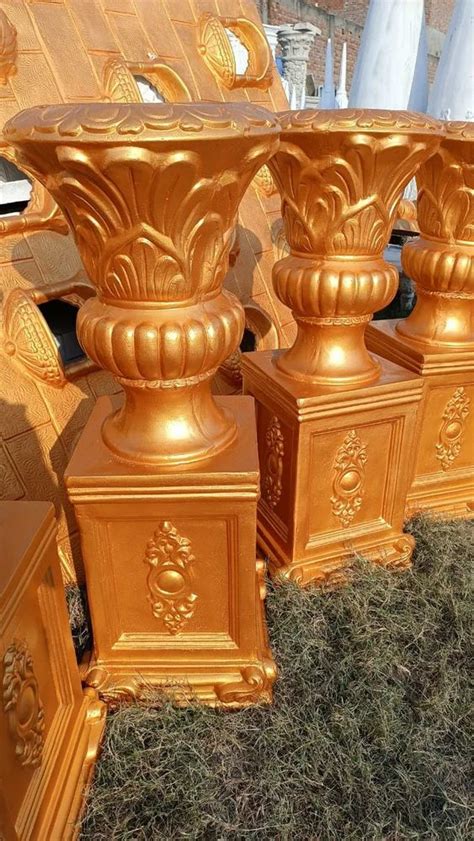 Rectangular Golden Fiber Pillar For Wedding 10 Ft At 7000 In Saharanpur