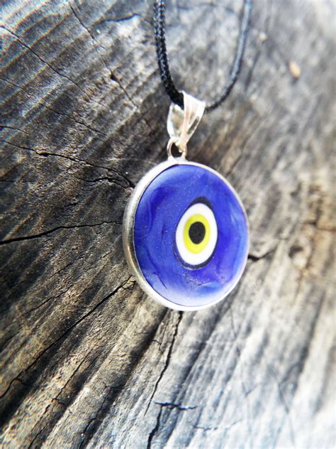 Eye Pendant Silver Handmade Necklace Evil Eye Sterling 925 Protection ...