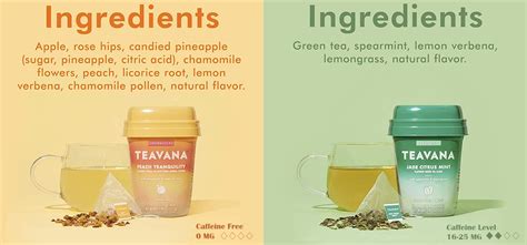 Buy Teavana Peach Tranquility Tea And Jade Citrus Mint Starbucks