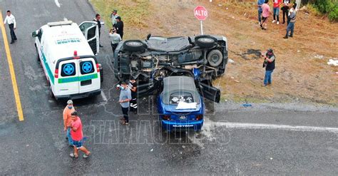 Galeria Fotografica Ocho Lesionados Deja Choque Y Volcadura En La