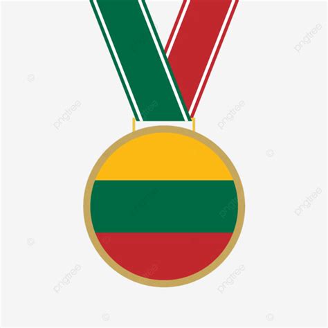 Plantilla De Diseño De Bandera De Medalla Lituania Vector PNG