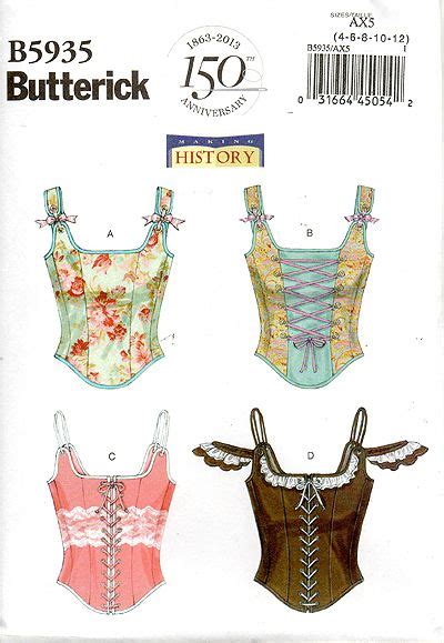 Schnittmuster Mieder Motif Corset Corset Sewing Pattern Easy Sewing