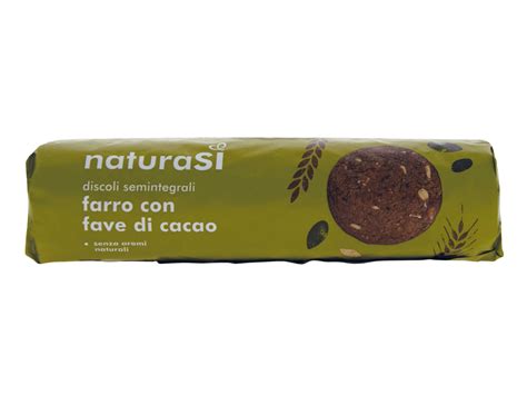 Discoli Semintegrali Di Farro Con Fave Di Cacao Naturas Negozi