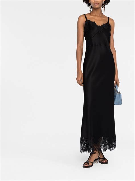 Polo Ralph Lauren Lace Trimmed Satin Dress Farfetch