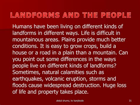 Major Landforms on Earth, Geography class 6 cbse | PDF