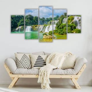 Quadros Decorativos Paisagem Natureza Cachoeira Shopee Brasil