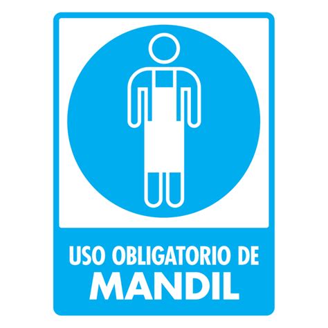 SEÑAL MODELO 105 USO DE MANDIL 30X40 NORMAL ESTIRENO EXTIN FLAM