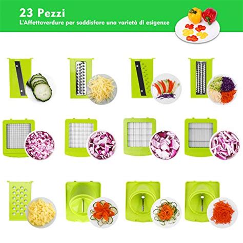 Sedhoom 23 In 1 Affettaverdure Taglia Verdure E Tagliaverdure A Cubetti