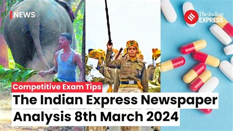 Indian Express Editorial Analysis March Indian Express For