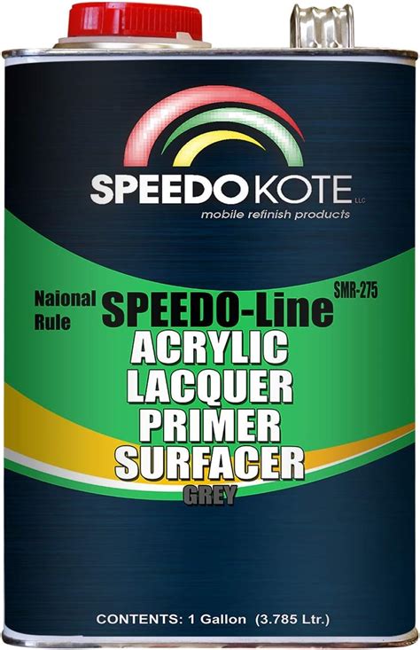 Speedokote Smr 275 High Build Acrylic Lacquer Primer Gray Gallon Fast Dry Easy