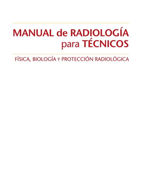 Bushong 9e Manual De Radiologia Para Tecnicos Pdf