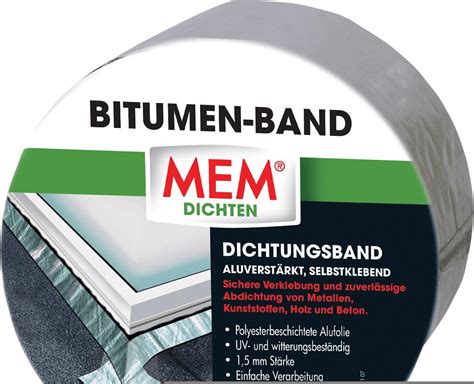 MEM Bitumen Band Alu 10m X 10cm Angebote Auf Testbericht De