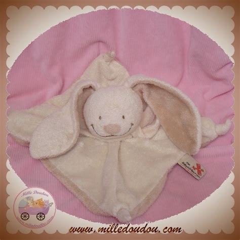 Nicotoy Doudou Lapin Ecru Plat Sos