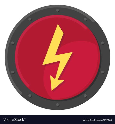Electric metal symbol color Royalty Free Vector Image