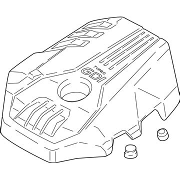 292402CTA1 Genuine Kia Engine Cover Assembly