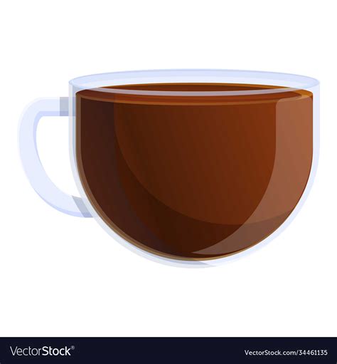 Full Tea Cup Icon Cartoon Style Royalty Free Vector Image