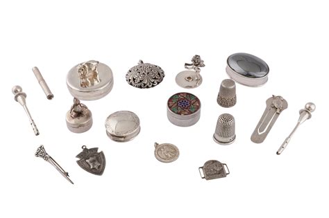 Lot 911 A Mixed Group Of Sterling Silver Boxes And