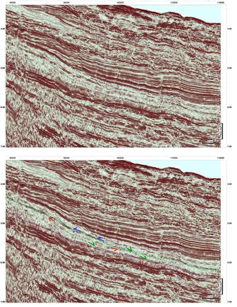 Uninterpreted And Interpreted 2d Dip Seismic Line Showing Download