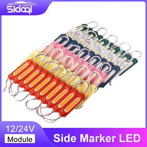 10 Piece 6led Module 12v 24v Truck Side Marker Indicator Light Cob Led Module Waterproof Car