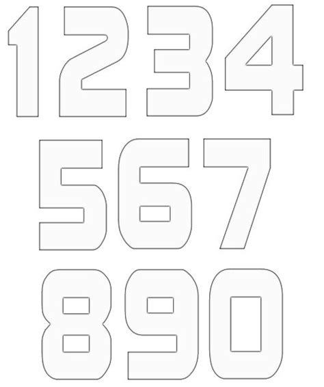 Free Numbers Templates Stencils Printables Stencils Printables