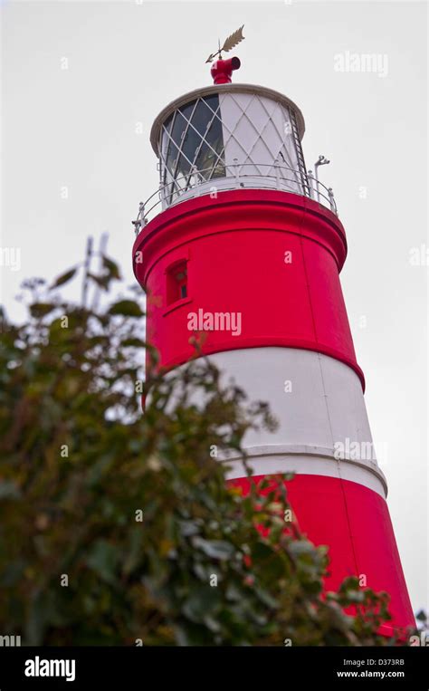 Red And White Lighthouse Stock Photo Alamy