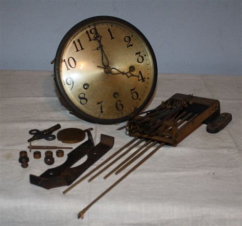 ESTATE ANTIQUE NEW HAVEN WESTMINSTER CHIME MANTLE CLOCK PARTS -- Antique Price Guide Details Page