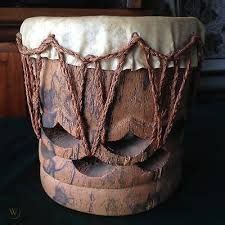 Hula Pahu Drum Hawaiian Hawaii 9 Shark Skin And Palm 487517997