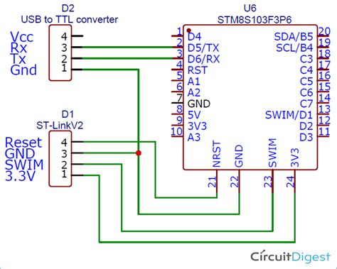 Serial Monitor On Stm8s Using Cosmic C And Stvd Uart Communication To