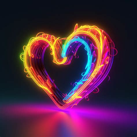 40 무료 Neon Heart 네온 이미지 Pixabay