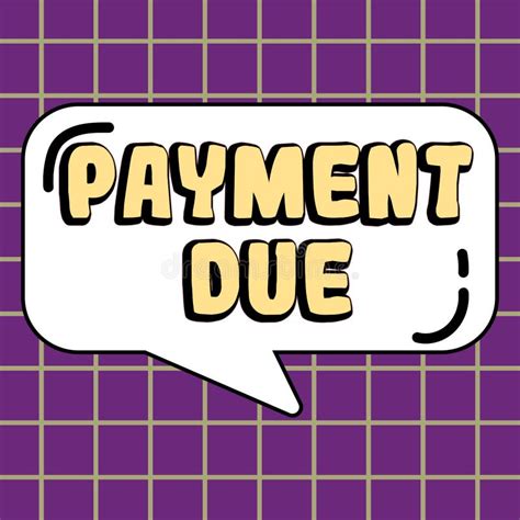 hand writing sign payment due internet concept  date  payment