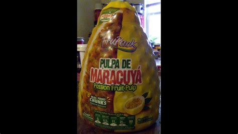 FruPack Passion Fruit Pulp Pulpa De Maracuya Review YouTube