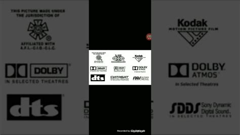 END CREDITS From Mpaa Iatse Kodak Dolby Sdds Dts YouTube