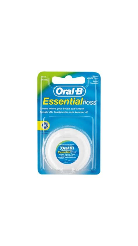 Oral B Essential Floss Mint Waxed 50m • Yuehlia