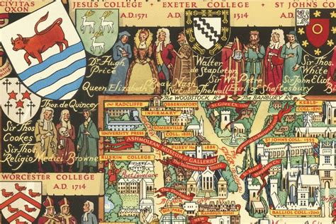 An Old Map With Many Different Things On It