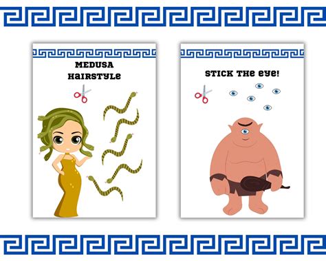 Ancient Greece Gods Printable Mythology Party Game Fun Activity For