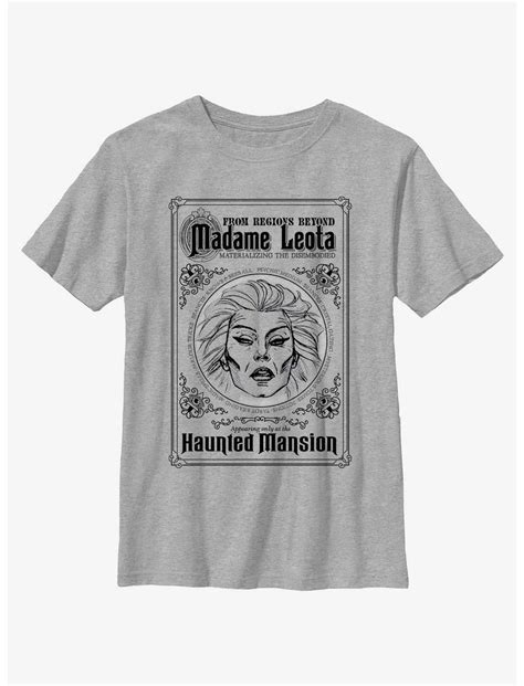 Disney Haunted Mansion Madame Leota Poster Youth T Shirt Grey Boxlunch