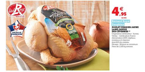 Promo Poulet Fermier Jaune Label Rouge Des Cévennes chez Hyper U