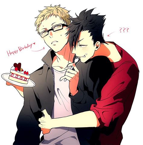 Haikyuu Tetsurou Kuroo X Kei Tsukishima Kurotsuki Manga Haikyuu