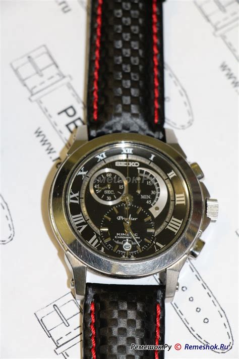 Ремешок для часов Seiko (Hirsch Carbon)